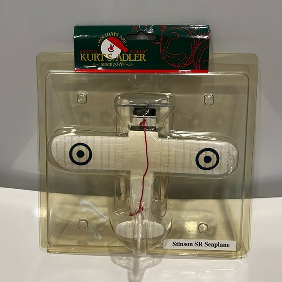 Kurt Adler Other - Kurt S. Adler Ornament - Stinson SR Seaplane NWT